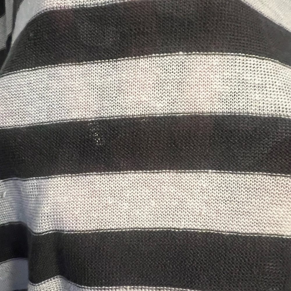 Eileen Fisher Black and White Crew Neck Sweater - Picture 2 of 5